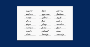 An example of a seed phrase